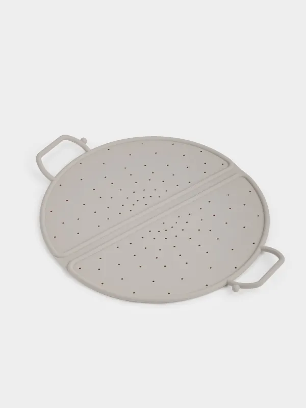 Крышка-рассекатель для сковород, 31 см, складная, силикон, серо-коричневая, Soft kitchen, image-3