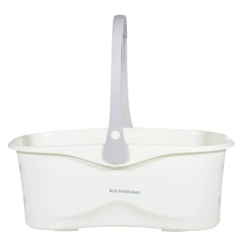 Ведро для швабры, 48х23 см, прямоугольное, молочно-серое, Mop, image-0