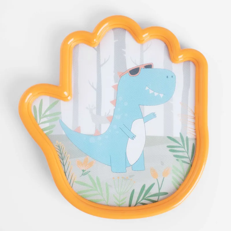 Набор игровой, 3 пр, пластик, цветной, Тарелки-липучки с мячом, Ладошки, Dino, image-3