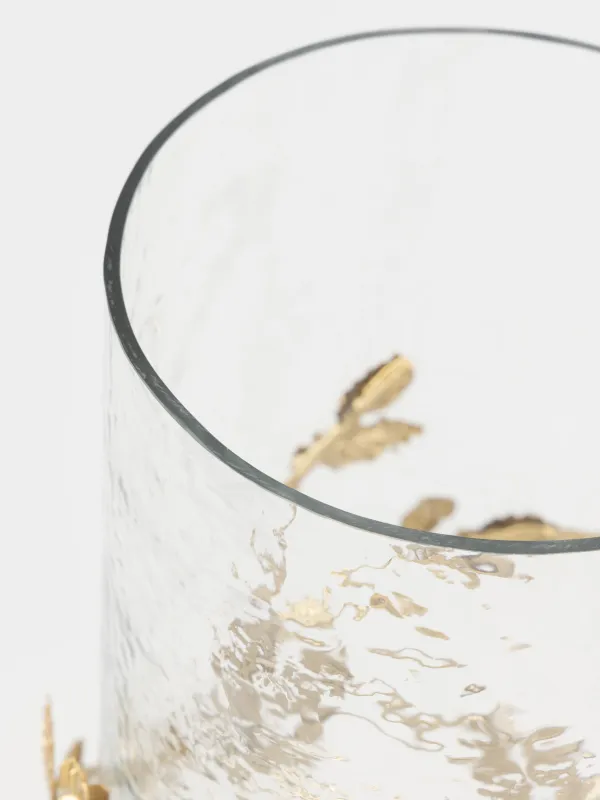 Ваза для цветов, 27 см, Листья, Fantastic gold, image-2