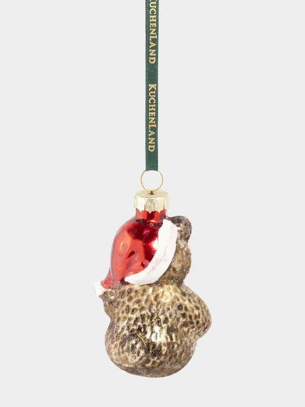 Набор елочных игрушек, 7 см, 3 шт, стекло, с блестками, Новогодние атрибуты, Figure christmas, image-4