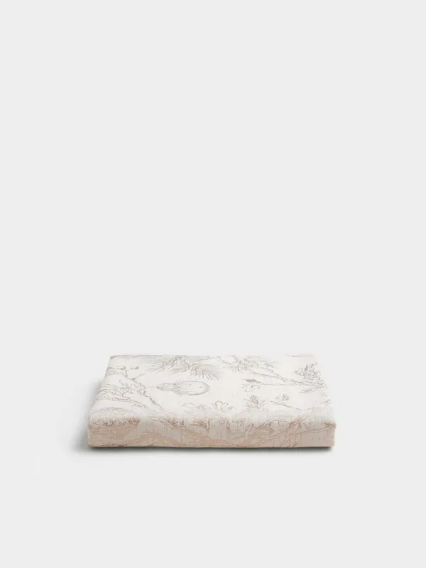 Скатерть, 160х160 см, из жаккарда, Игрушки на ветках, Christmas branches, image-1