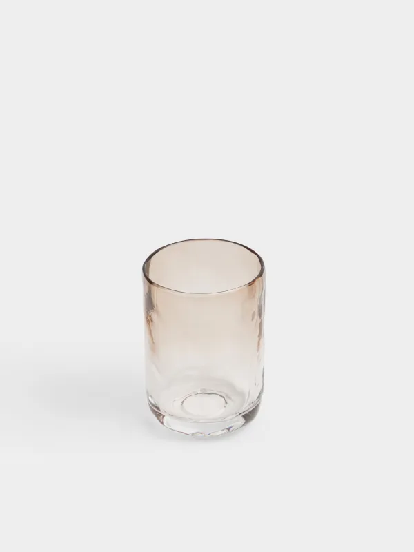 Стакан для ванной комнаты, 10 см, стекло, коричневый, Градиент, Rachas, image-1