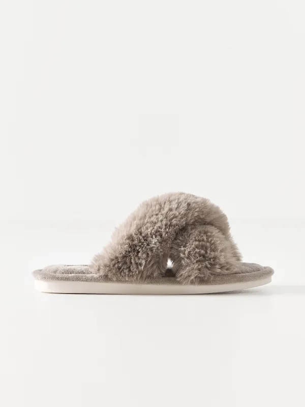 Тапочки женские, домашние, коричневые, Tape, image-0