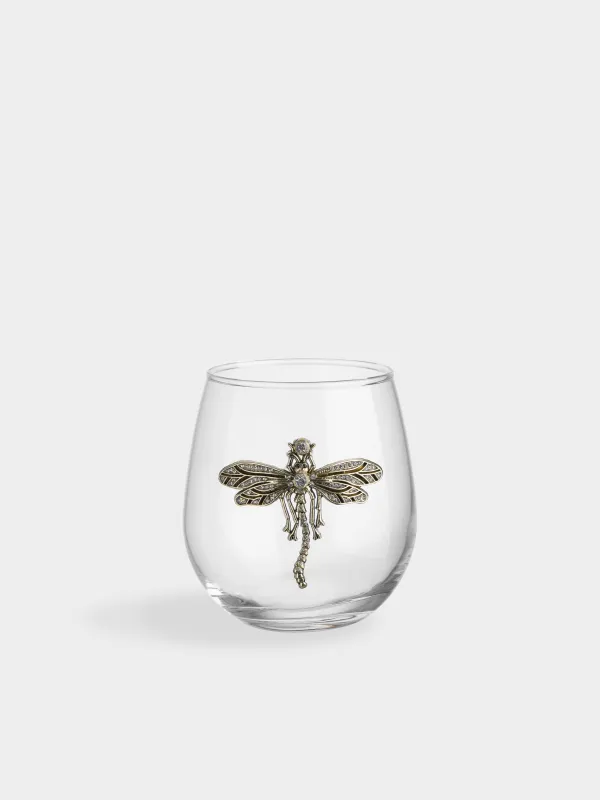 Стакан, 10 см, 480 мл, стекло Б/металл, Стрекоза, Lux elements, image-0
