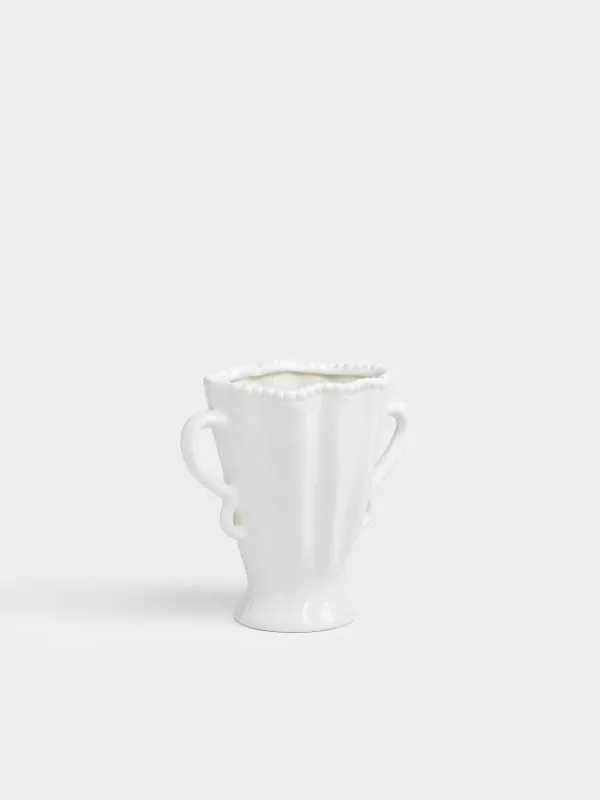 Ваза для цветов, 16 см, с ручками, Точки, Crumple grace, image-2