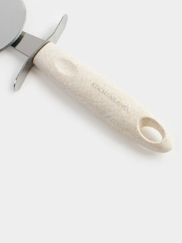 Нож для пиццы, 20 см, сталь/пластик, бежевый, в крапинку, Soft speckled, image-3