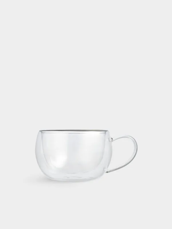 Кружка, 270 мл, 2 шт, стекло Б, с серебристым кантом, Air-Silver, image-4