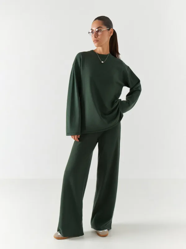 Брюки женские, вискоза/полиэстер/нейлон, зеленые, Evelina, image-0