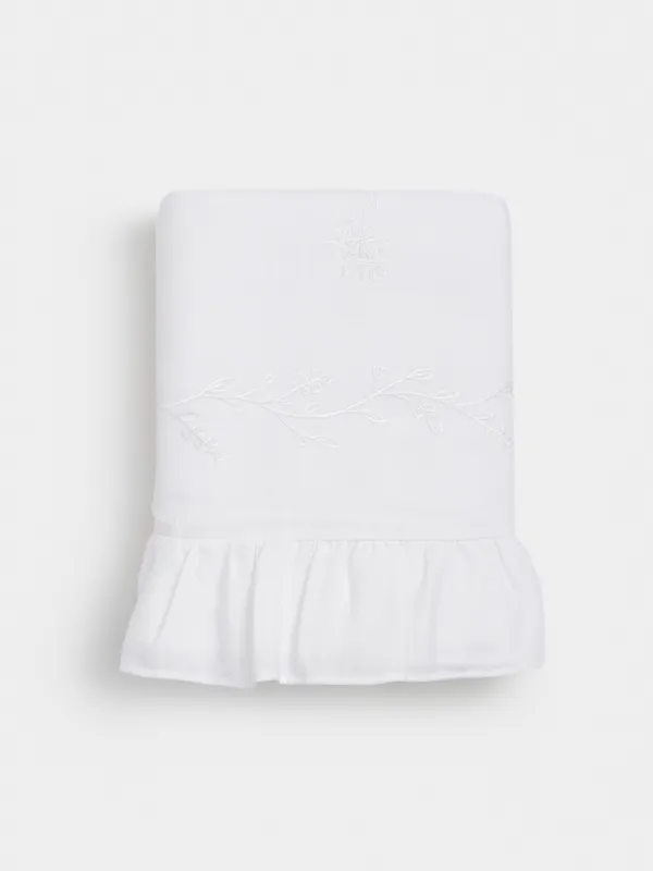 Скатерть, 160х160 см, с рюшами, Цветочные ветви, Wavy branches, image-12