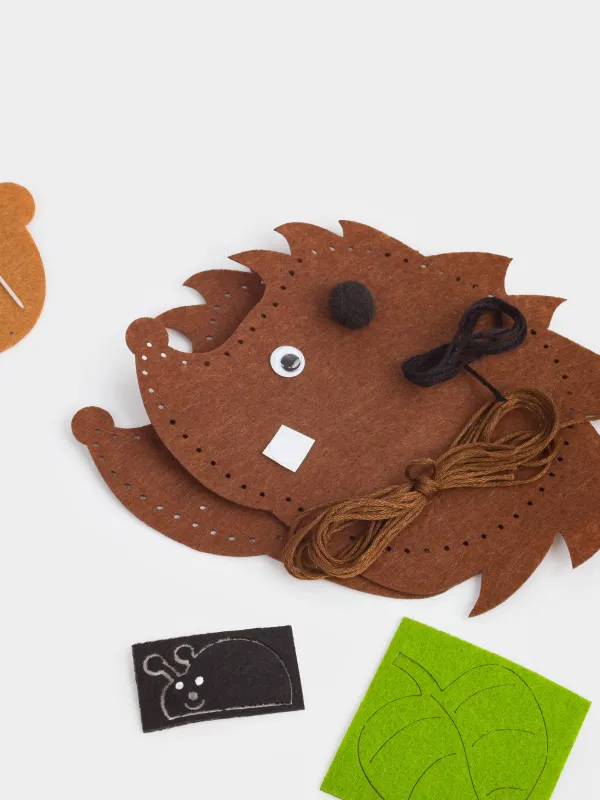 Набор для творчества, рукоделие, из фетра, Ежик, Creativity, image-4