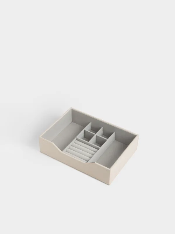 Органайзер для хранения украшений, 24х17 см, искусственная кожа/МДФ, бежевый, Ethics, image-1