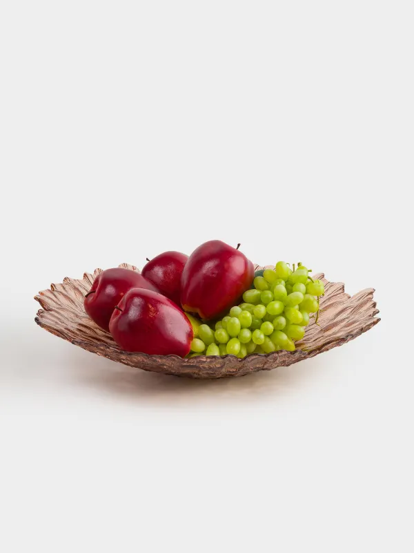 Ваза для фруктов, 39х8 см, стекло Р, коричневая, Pion color, image-5