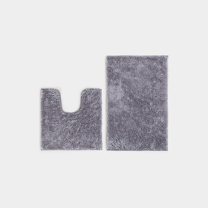 Коврик для ванной комнаты,2 шт. в наборе, противоскользящий, Fluffy