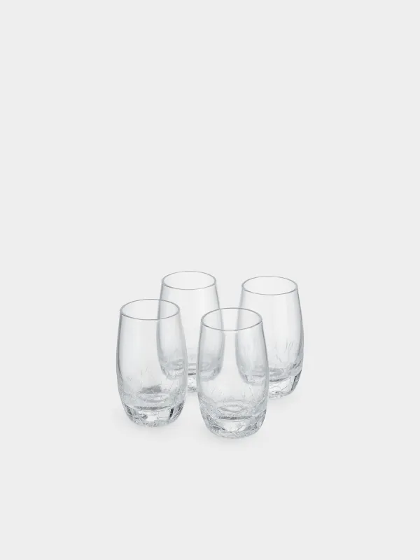 Стопка для водки, 4 шт, Кракелюр, Ice, image-0