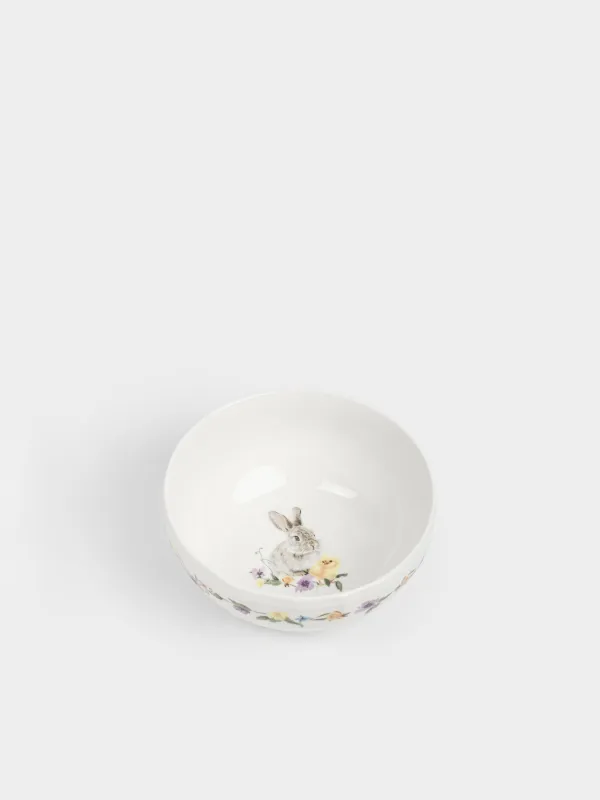 Салатник, 16х7 см, 720 мл, фарфор N, белый, Кролик и цыпленок, Rabbit Easter, image-2
