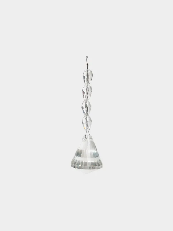 Игрушка елочная, 13 см, Кристалл на бусах, Ice crystal, image-0