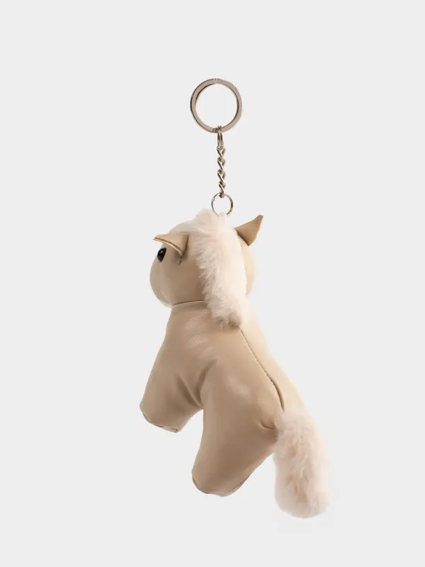 Брелок, 12 см, полиуретан/металл, бежевый, Лошадь, Keychain toy, image-2