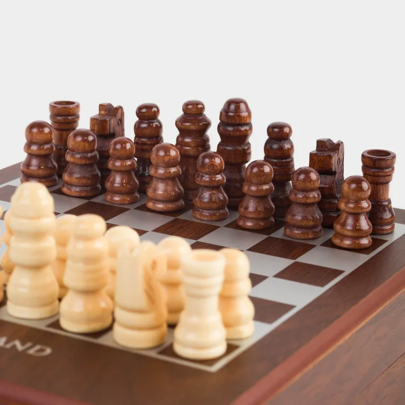 Набор настольных игр, 17х15 см, карты/кости/шахматы, дерево/пластик, Sabal, image-2