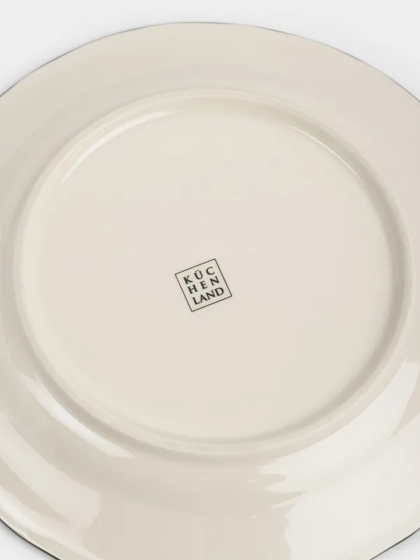 Тарелка закусочная, молочная, Green lace, image-4