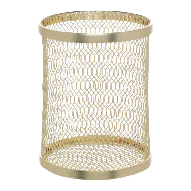 Подставка для косметических кистей, 10 см, металл, золотистая, Nimbus