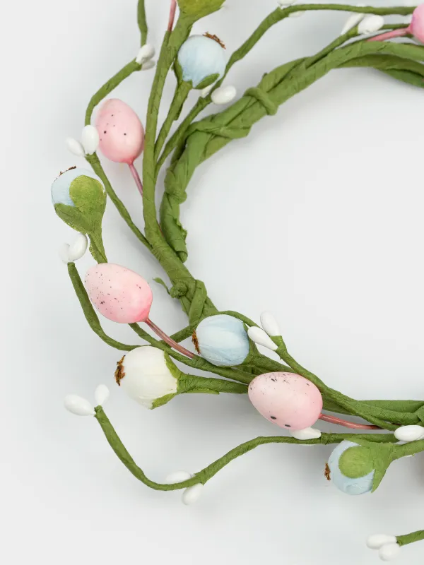 Венок для свечи, 10/20 см, пластик/полиэстер, Цветные ягоды, Easter decor, image-1