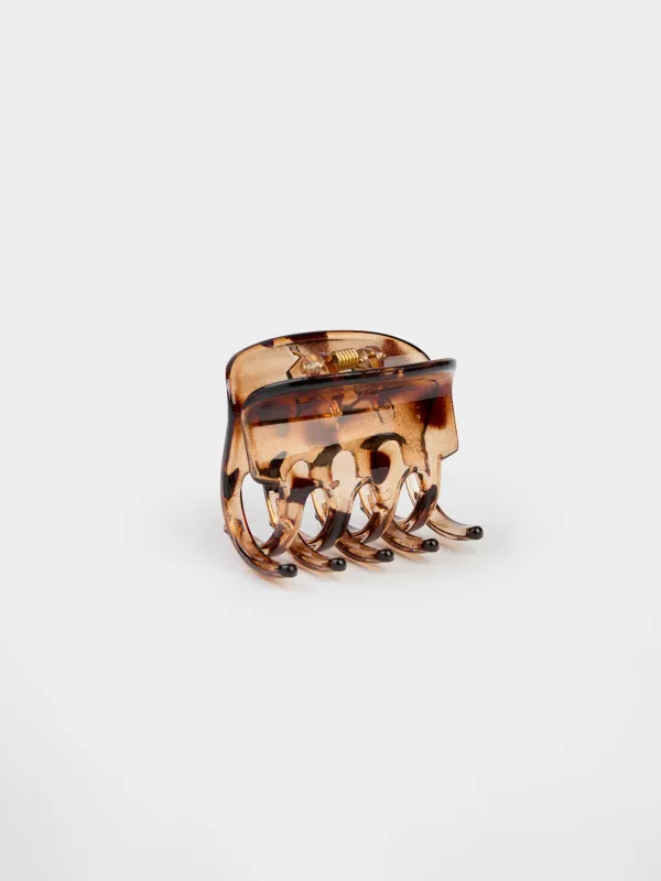 Заколка для волос, коричневая, Glam, image-1