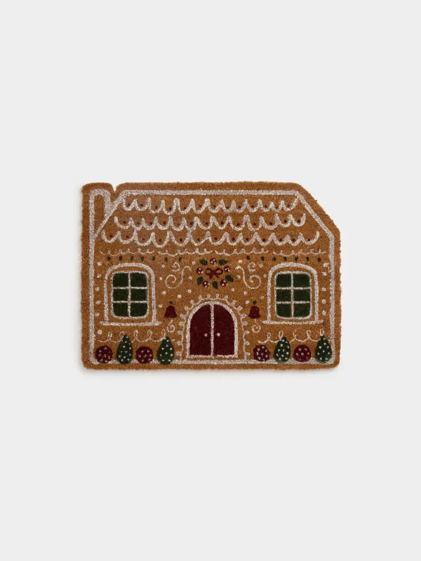 Коврик придверный, 44х60 см, Пряничный домик, House built, image-0