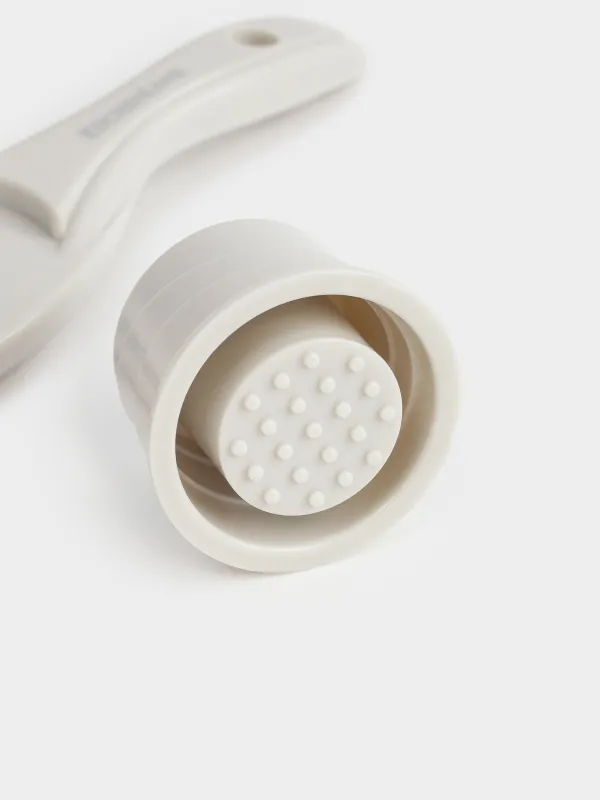 Терка для чеснока, 17 см, с держателем, сталь/пластик, серая, Soft kitchen, image-5