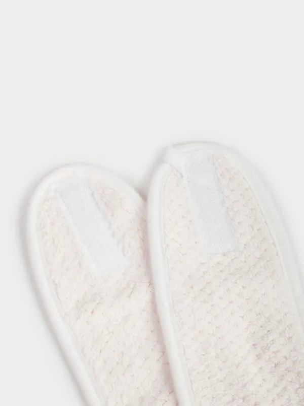 Повязка для волос, 56x9 см, флис, на липучке, молочная, Ratine, image-3