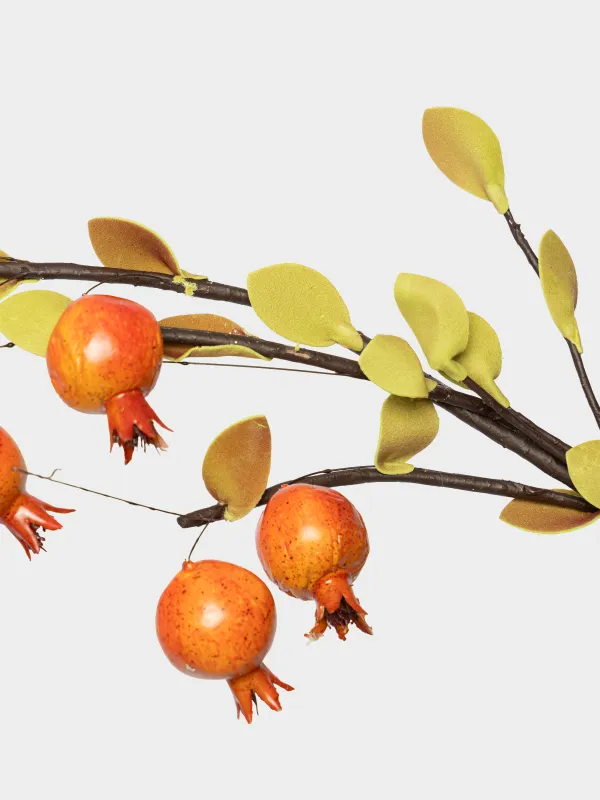 Ветка декоративная, 89 см, Гранаты, Fruit decor, image-1