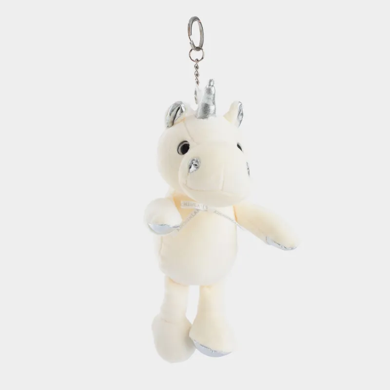 Брелок, 23 см, мягкий, полиэстер/металл, молочный, Единорог, Unicorn, image-2