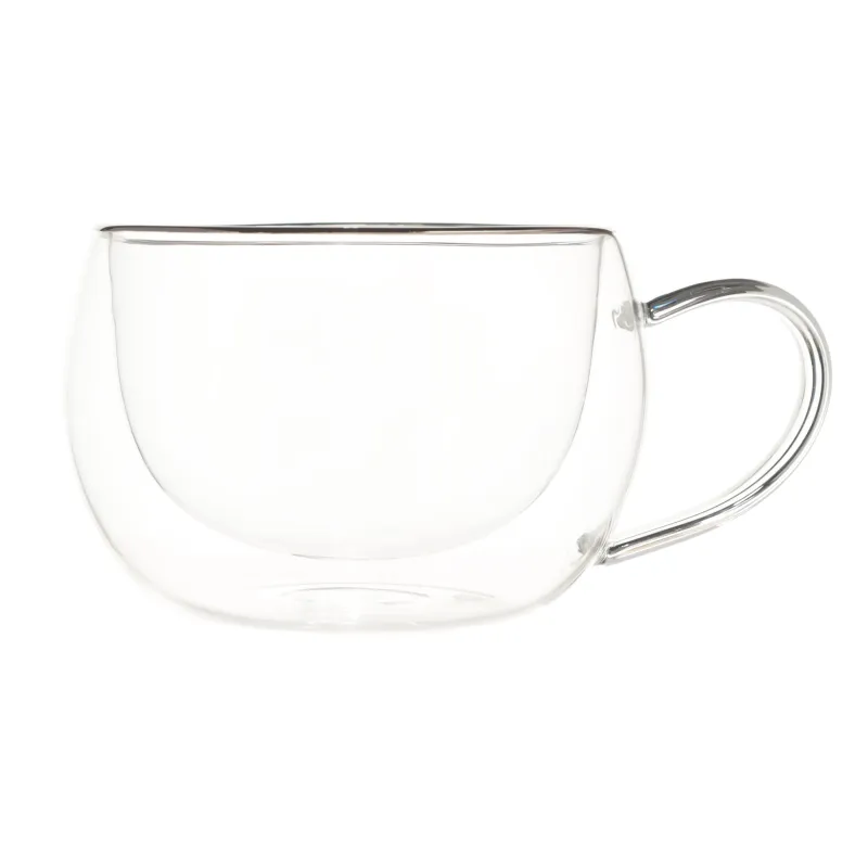 Кружка, 270 мл, 2 шт, стекло Б, с серебристым кантом, Air-Silver, image-1