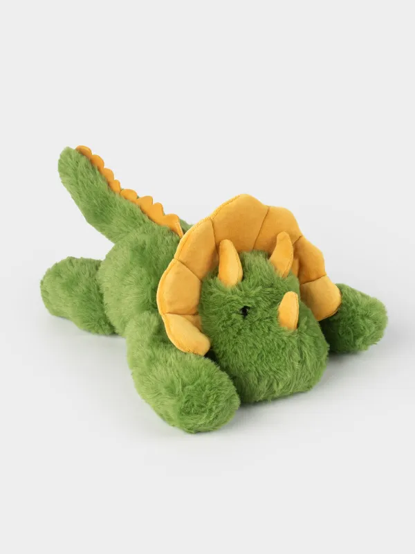 Игрушка, 30 см, мягкая, полиэстер, зеленая, Динозавр, Dino, image-0