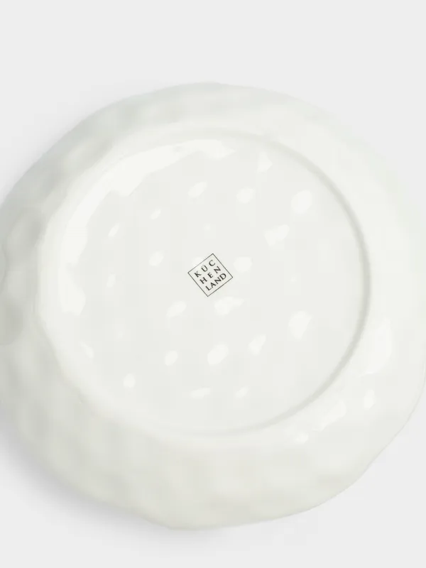 Тарелка закусочная, 23 см, Груши и сливы на ветке, Crumple print, image-4