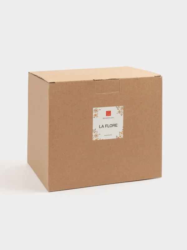 Кувшин, 1,6 л, керамика D, молочный, Винтажные цветы, La flore, image-4