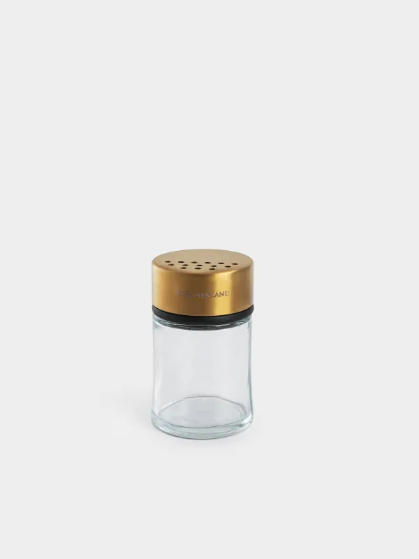Емкость для специй, 9 см, с крупными отверстиями, Classic gold, image-0