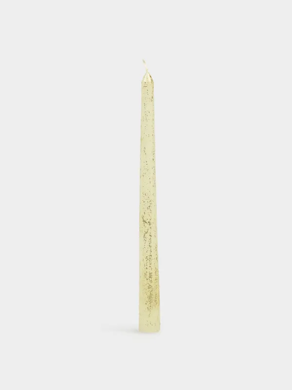 Свеча, 25 см, тонкая, с блестками, Sparkly candle, image-0