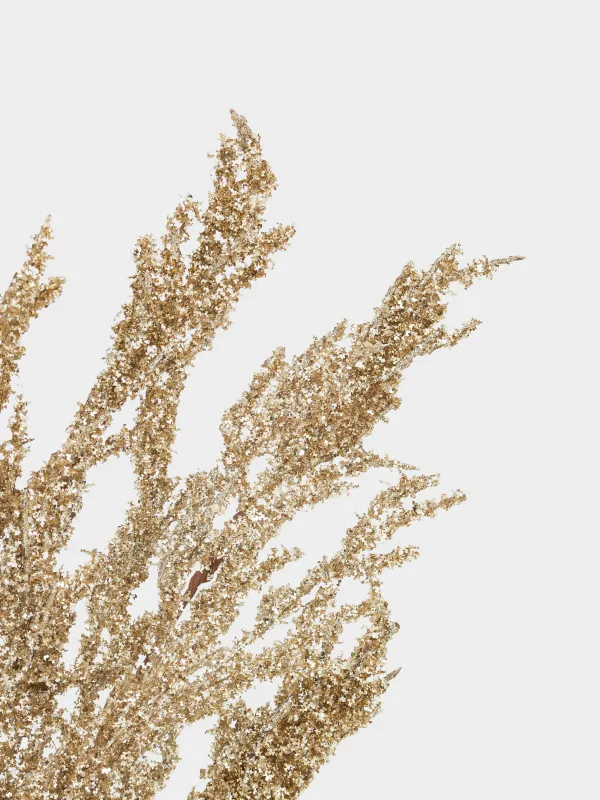 Ветка декоративная, 72 см, ПВХ/полиэстер, шампань, Ель, Conifer champagne, image-3
