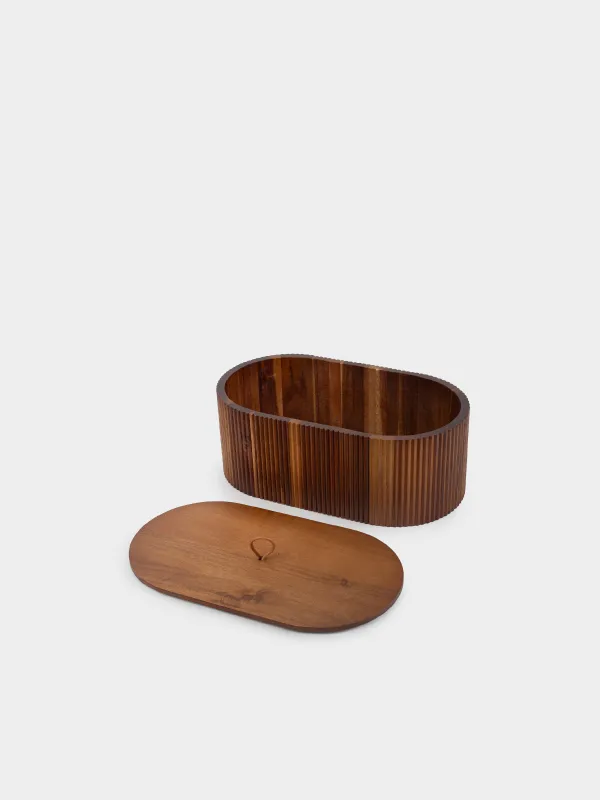 Хлебница, 33х18х13 см, дерево, овальная, Noble flow, image-4