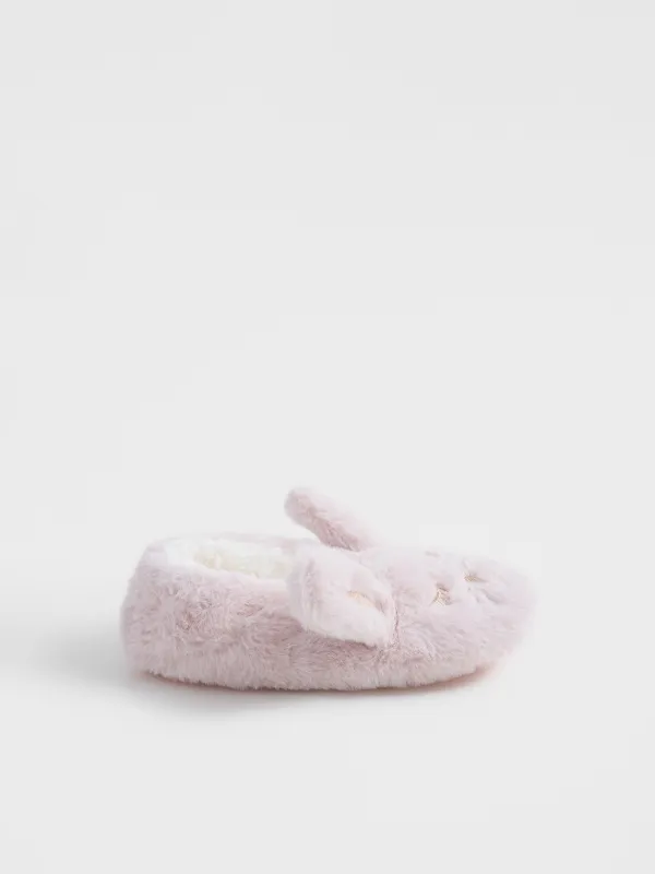 Тапочки-носки женские, домашние, искусственный мех/шерпа, молочные, Кот, Funny warm, image-0