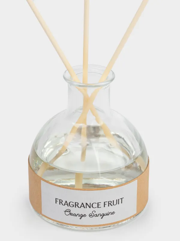 Ароматический диффузор, 80 мл, с подвеской, Orange Sanguine, Лимон, Fragrance fruit, image-1