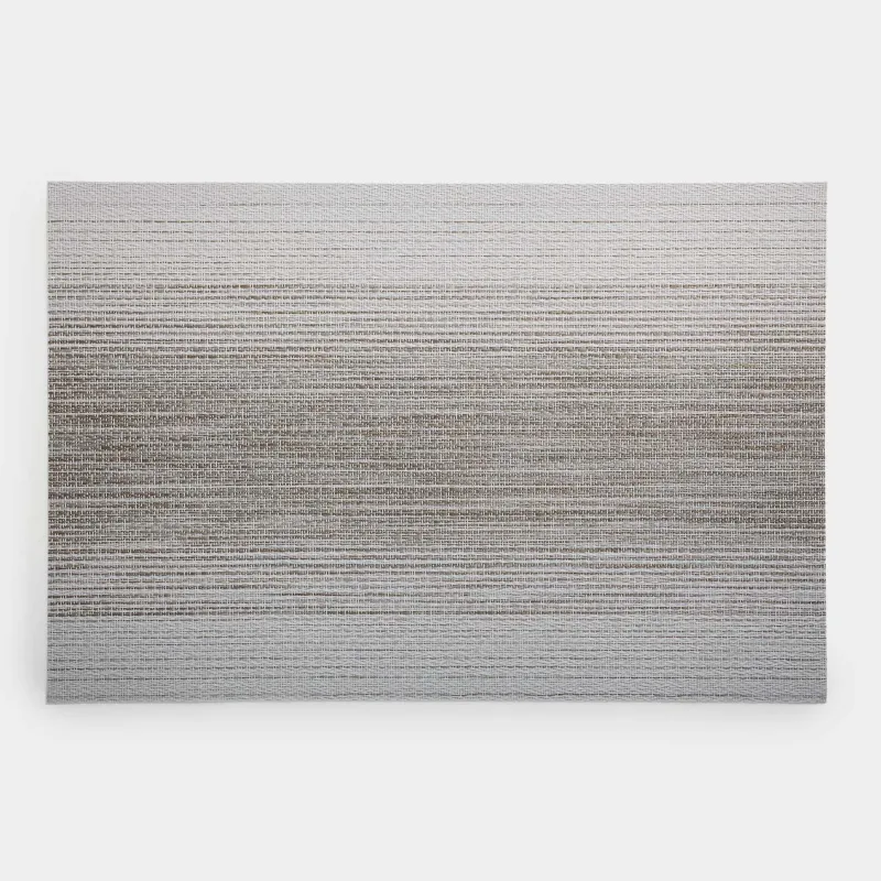 Салфетка под приборы, 30x45 см, ПВХ, прямоугольная, серая, Градиент, Solid