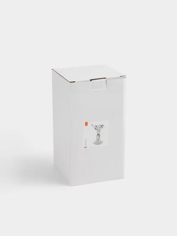 Подсвечник, 19 см, для чайной/тонкой свечи, на ножке, стекло Р, Птица, Birds, image-4