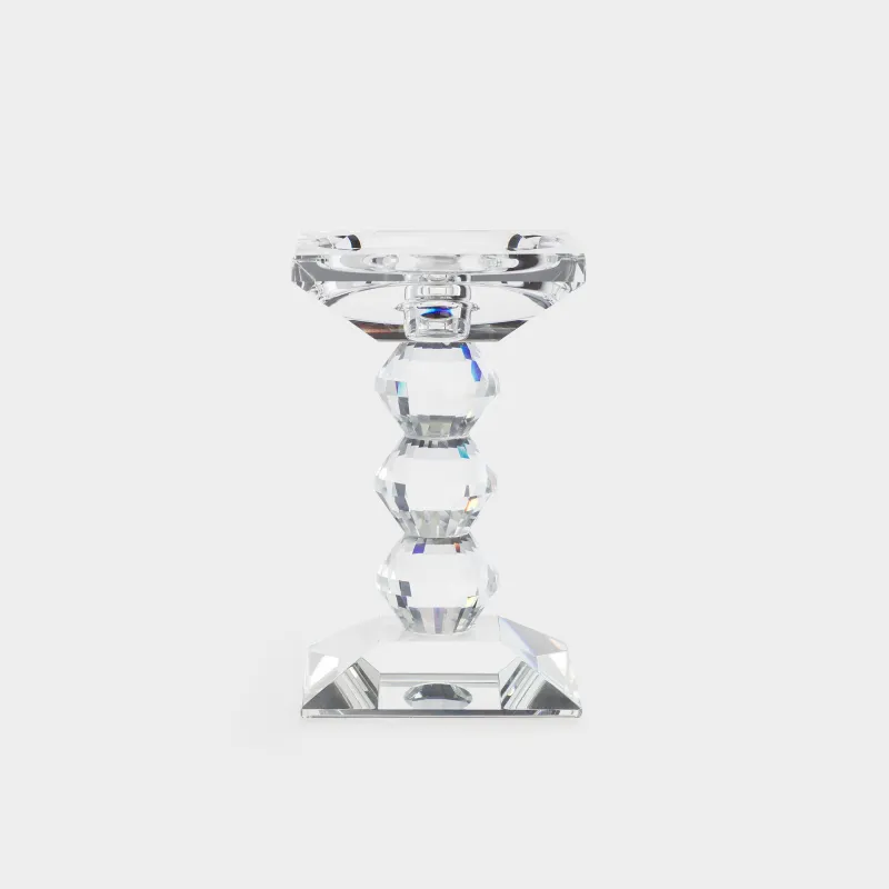 Подсвечник, 15 см, для цилиндрической/тонкой свечи, Lux crystal