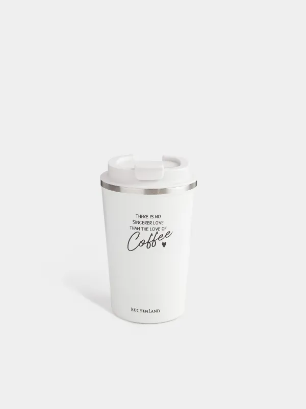 Термокружка, 350 мл, с надписью, Coffee time, image-0