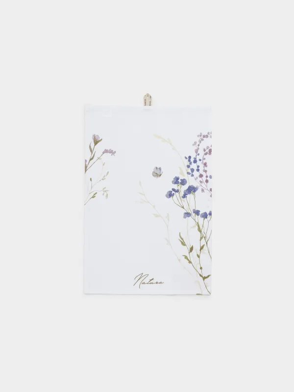 Полотенце кухонное, 40х60 см, хлопок, молочное, Весенние цветы, Meadow, image-0