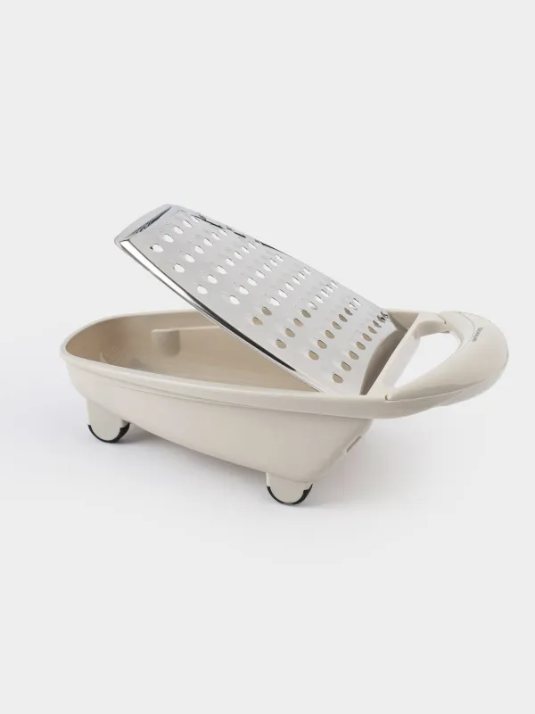 Терка, 26 см, с контейнером, сталь/пластик, светло-серая, Assist, image-7