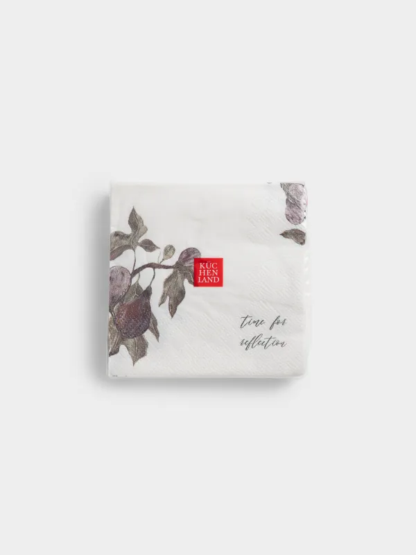 Салфетки бумажные, 21х21 см, 20 шт, Инжир, Fruit garden, image-3