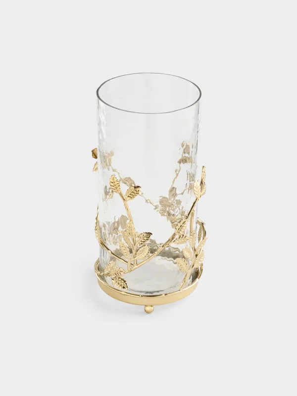 Ваза для цветов, 27 см, Листья, Fantastic gold, image-1